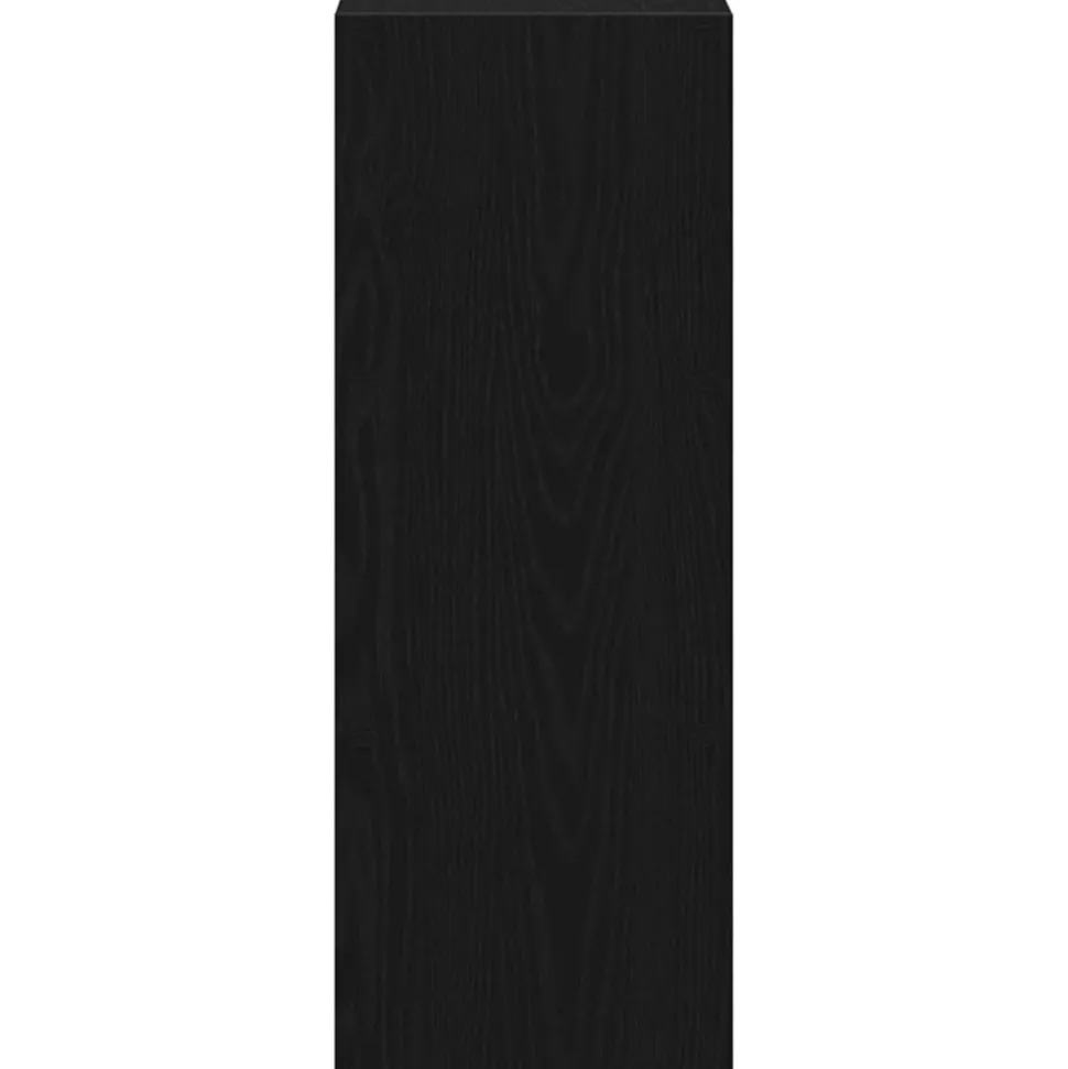 VIDAXL - Bibliothèque empilable chêne noir 30x30x80 cm bois d'ingénierie