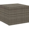 VIDAXL - Boîte de rangement de jardin gris 291l résine tressée