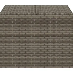 VIDAXL - Boîte de rangement de jardin gris 291l résine tressée