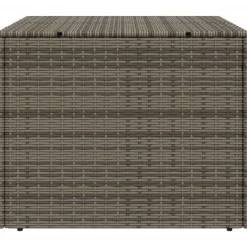 VIDAXL - Boîte de rangement de jardin gris 291l résine tressée