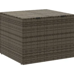 VIDAXL - Boîte de rangement de jardin gris 291l résine tressée