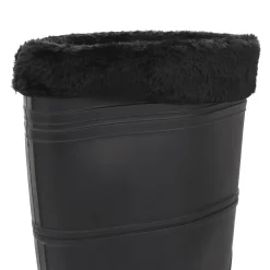 VIDAXL - Bottes de pluie avec chaussettes amovibles noir taille 44 pvc