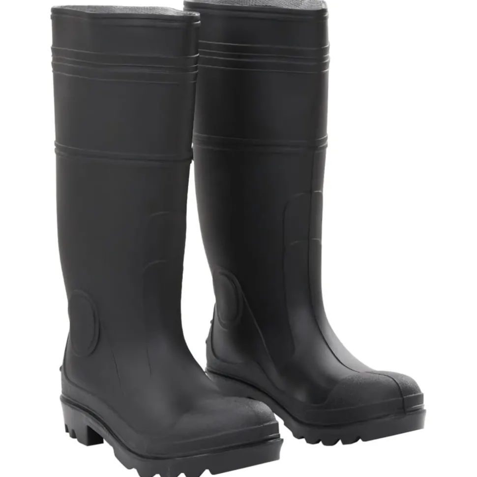 VIDAXL - Bottes de pluie noir taille 40 pvc