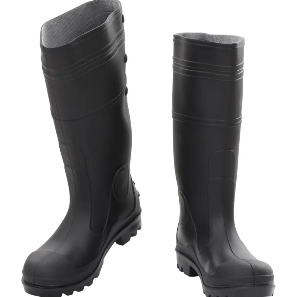 VIDAXL - Bottes de pluie noir taille 40 pvc