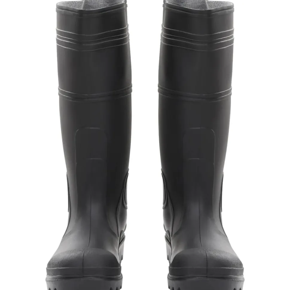 VIDAXL - Bottes de pluie noir taille 40 pvc