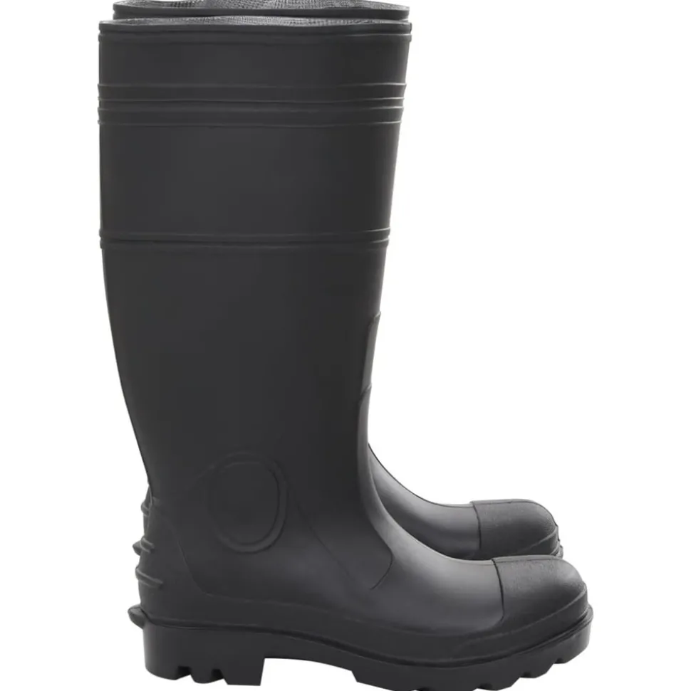 VIDAXL - Bottes de pluie noir taille 40 pvc