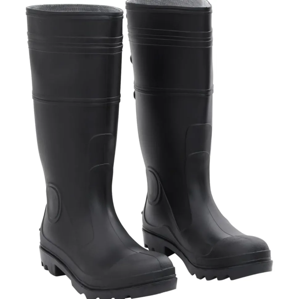 VIDAXL - Bottes de pluie noir taille 41 pvc