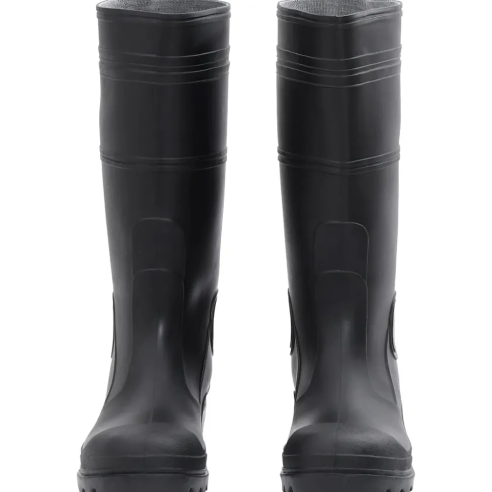VIDAXL - Bottes de pluie noir taille 41 pvc