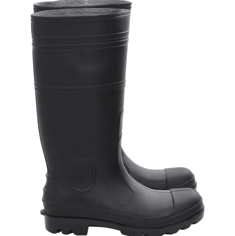 VIDAXL - Bottes de pluie noir taille 41 pvc