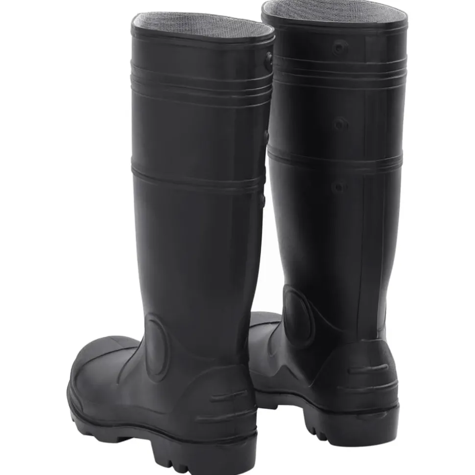 VIDAXL - Bottes de pluie noir taille 41 pvc