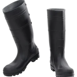 VIDAXL - Bottes de pluie noir taille 43 pvc