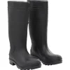 VIDAXL - Bottes de pluie noir taille 38 pvc
