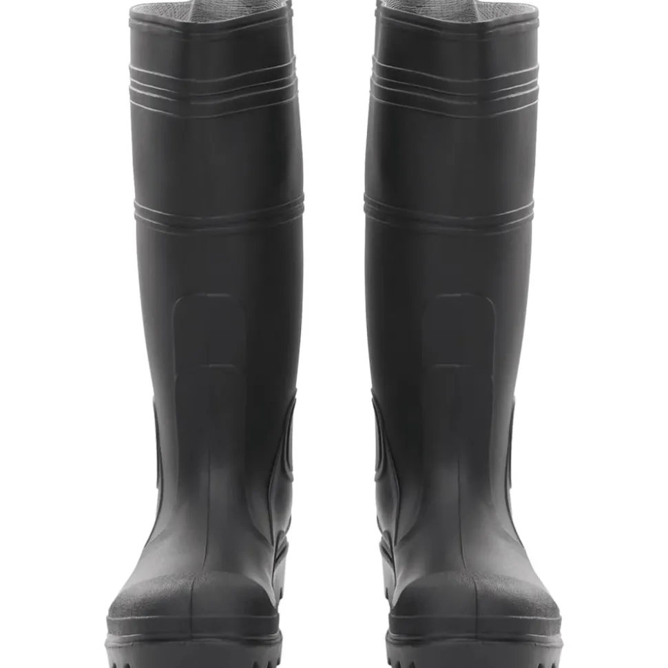 VIDAXL - Bottes de pluie noir taille 38 pvc