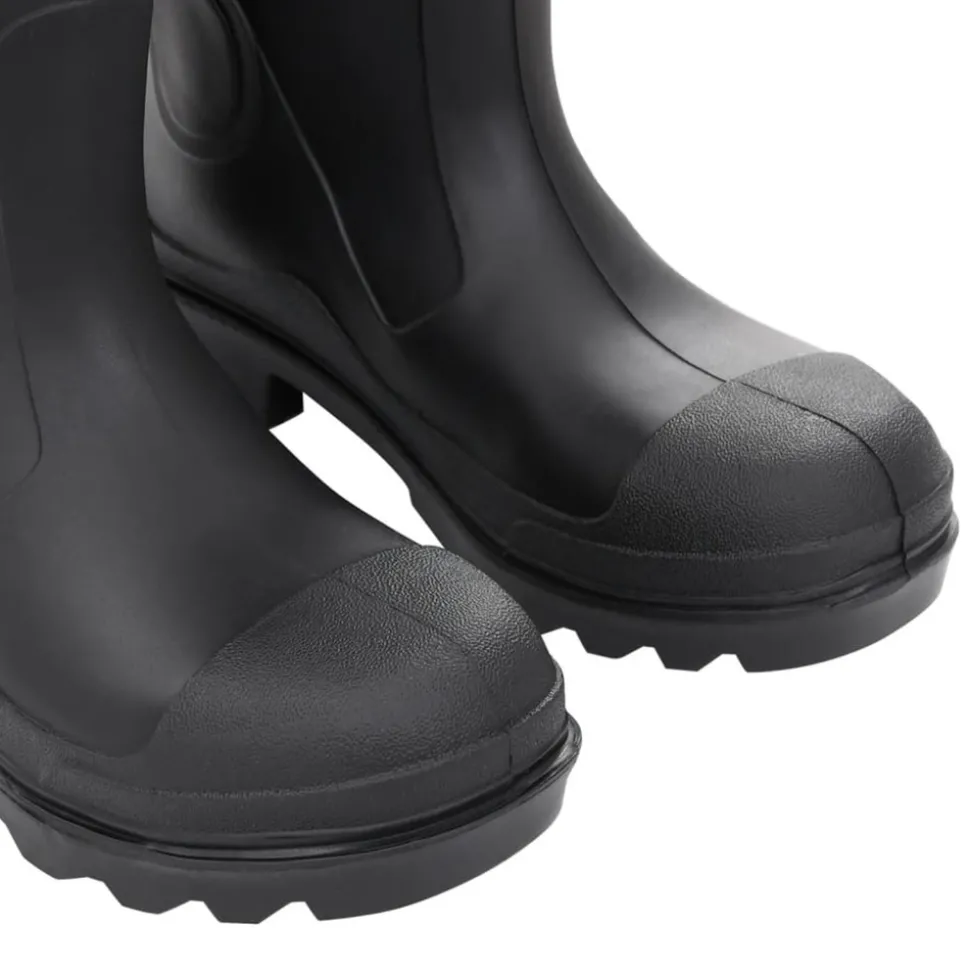 VIDAXL - Bottes de pluie noir taille 38 pvc