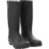 VIDAXL - Bottes de pluie noir taille 46 pvc