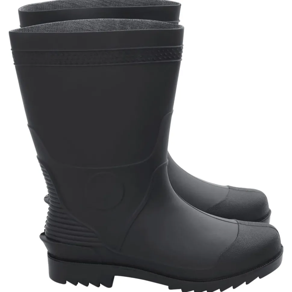 VIDAXL - Bottes de pluie noir taille 42 pvc