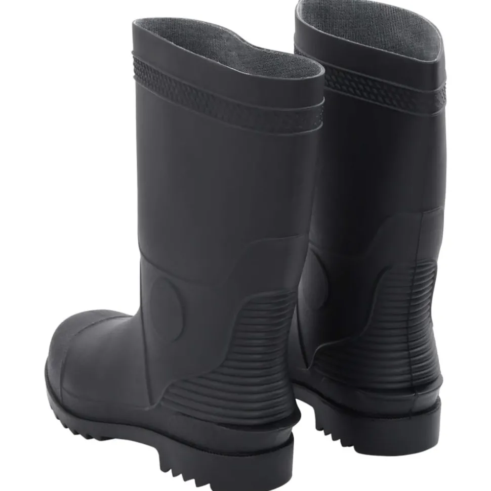 VIDAXL - Bottes de pluie noir taille 42 pvc