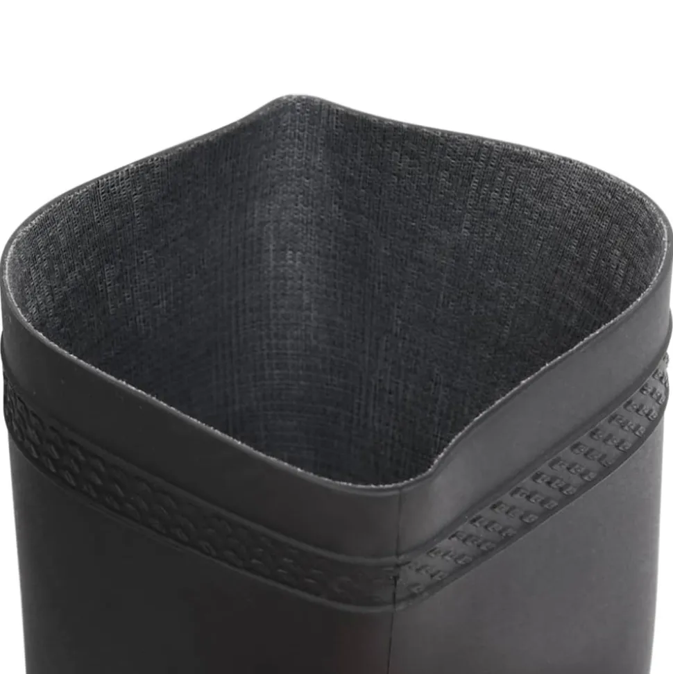 VIDAXL - Bottes de pluie noir taille 42 pvc