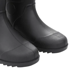 VIDAXL - Bottes de pluie noir taille 46 pvc