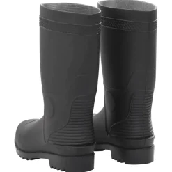 VIDAXL - Bottes de pluie noir taille 38 pvc