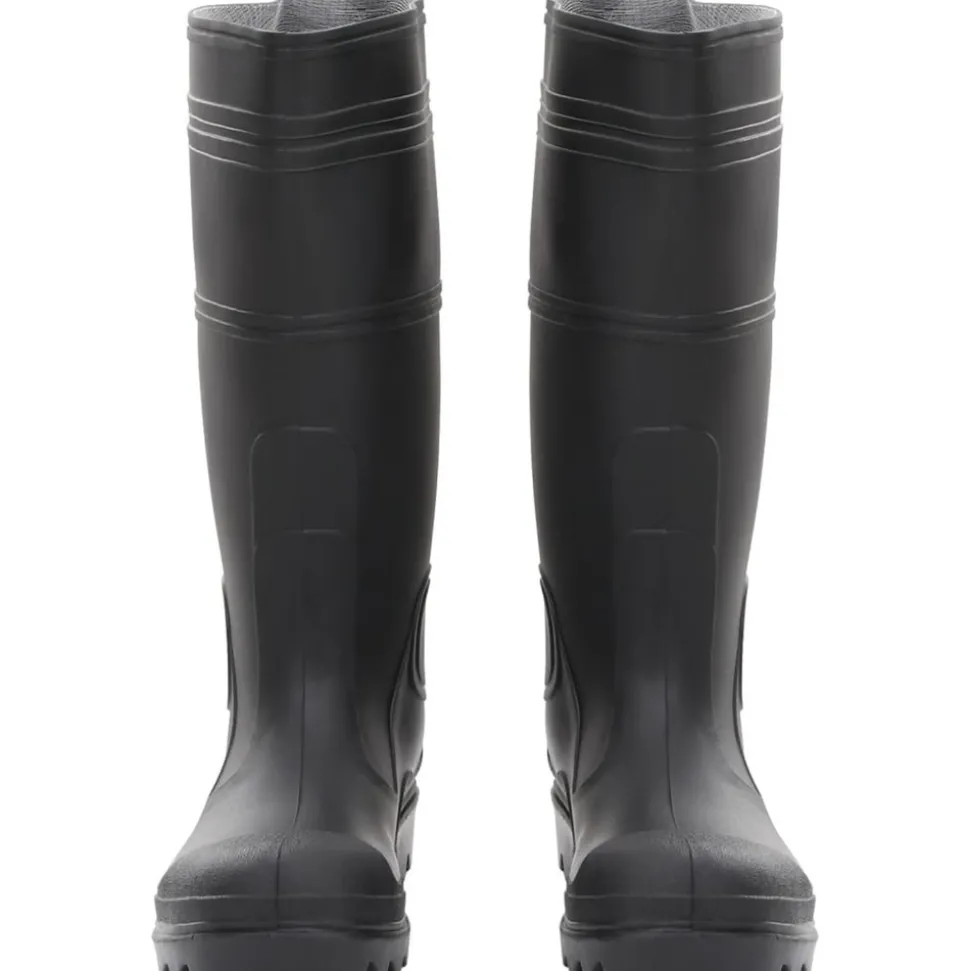 VIDAXL - Bottes de pluie noir taille 39 pvc