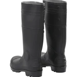 VIDAXL - Bottes de pluie noir taille 39 pvc