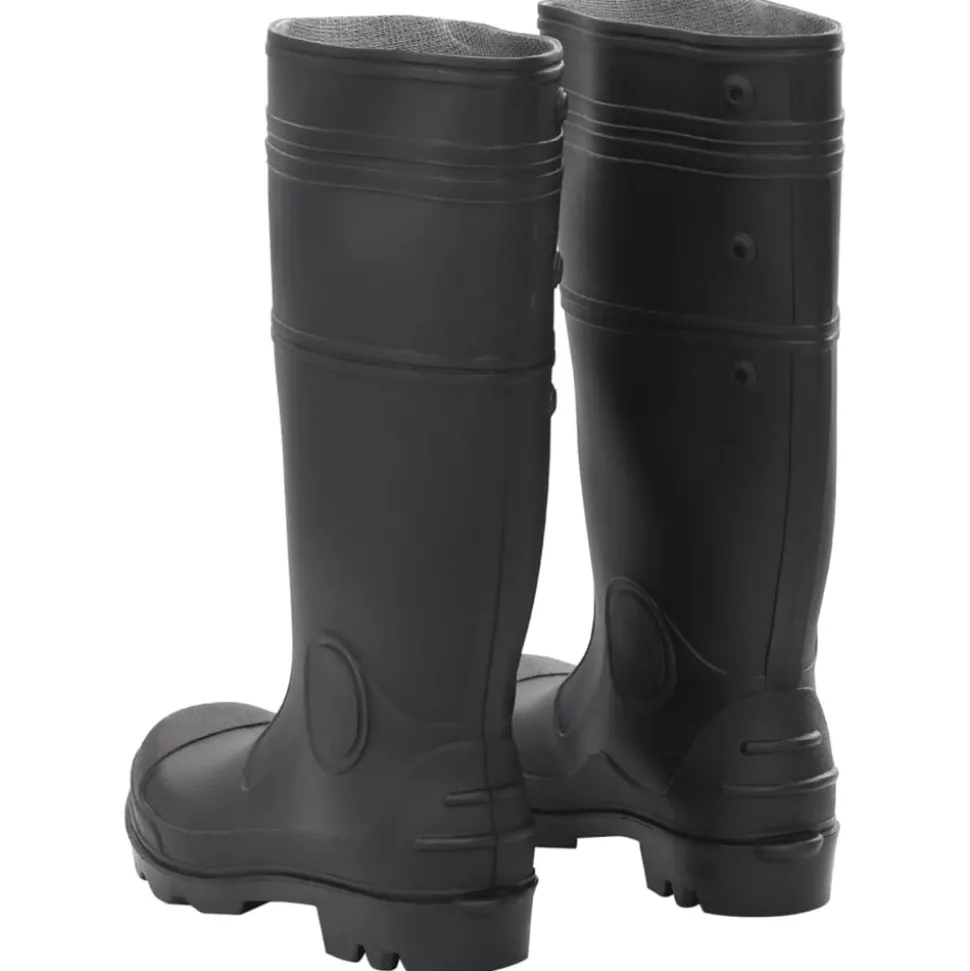 VIDAXL - Bottes de pluie noir taille 39 pvc