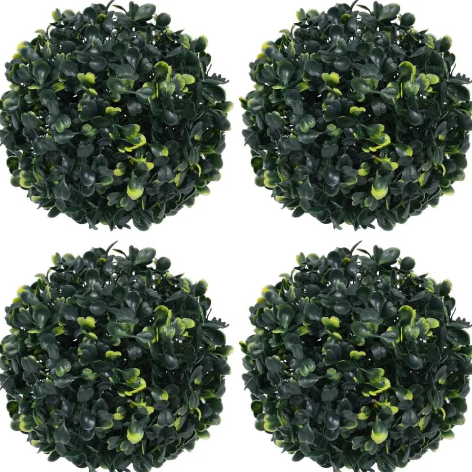 VIDAXL - Boules de buis artificielles 4 pcs 12 cm
