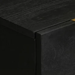 VIDAXL - Buffet noir 60x33x75 cm bois d'ingénierie