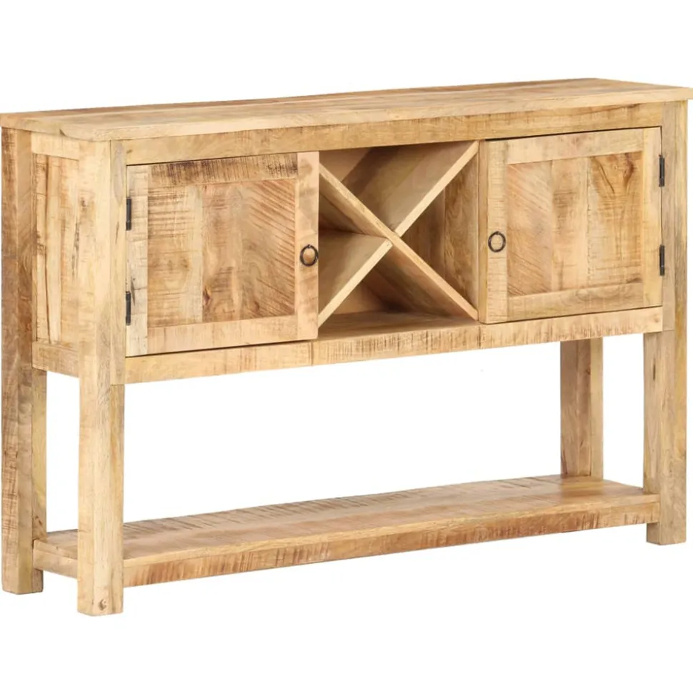 VIDAXL - Buffet 120x30x76 cm bois de manguier brut