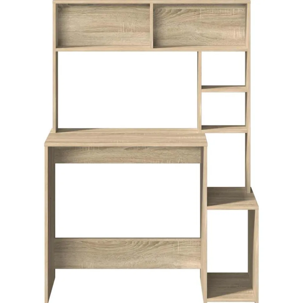 VIDAXL - Bureau avec étagères chêne sonoma 100x45x140 cm