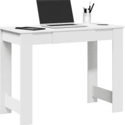 VIDAXL - Bureau blanc 100x45x75 cm bois d'ingénierie