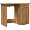 VIDAXL - Bureau chêne artisanal 100x50x76 cm bois d'ingénierie