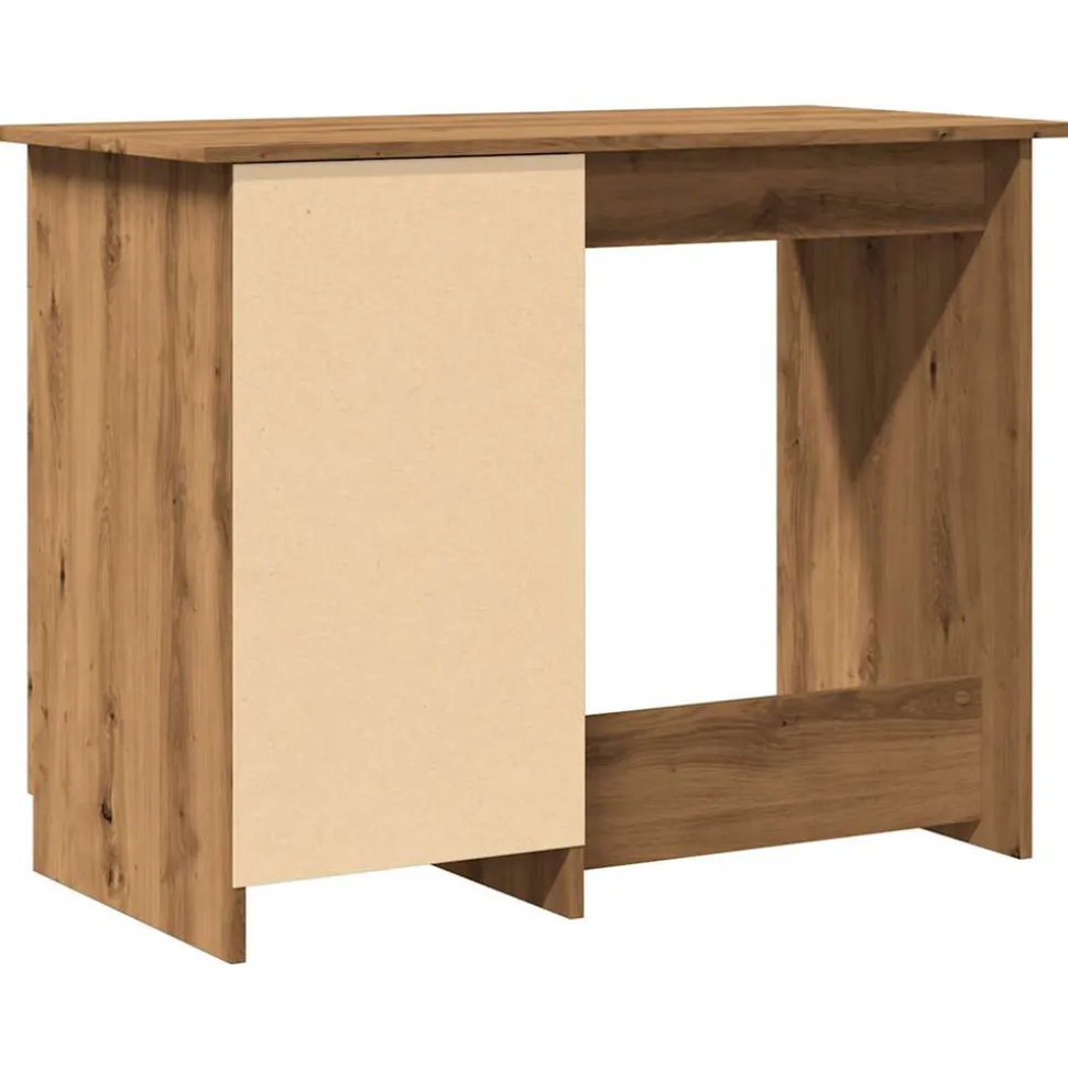 VIDAXL - Bureau chêne artisanal 100x50x76 cm bois d'ingénierie