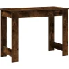 VIDAXL - Bureau chêne fumé 100x45x75 cm bois d'ingénierie