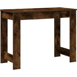 VIDAXL - Bureau chêne fumé 100x45x75 cm bois d'ingénierie