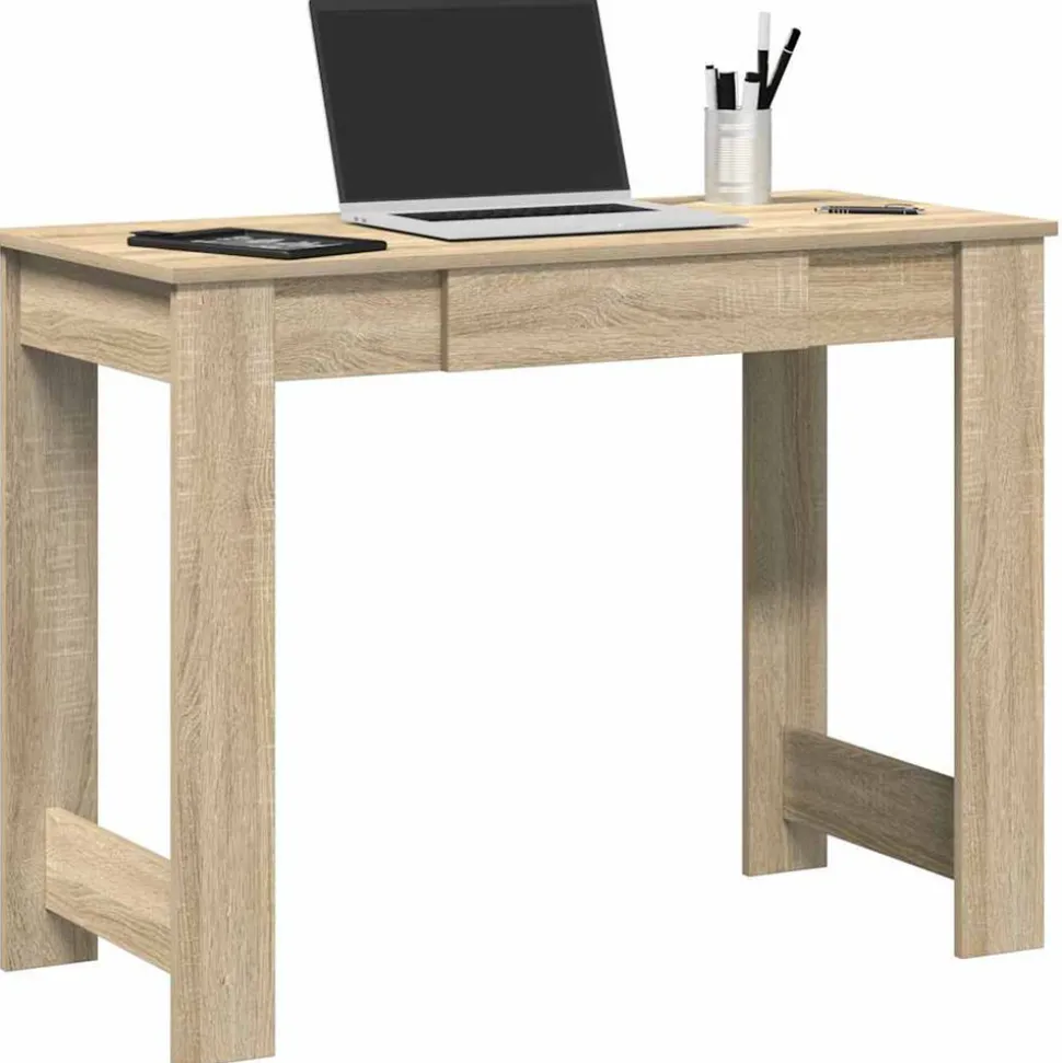 VIDAXL - Bureau chêne sonoma 100x45x75 cm bois d'ingénierie