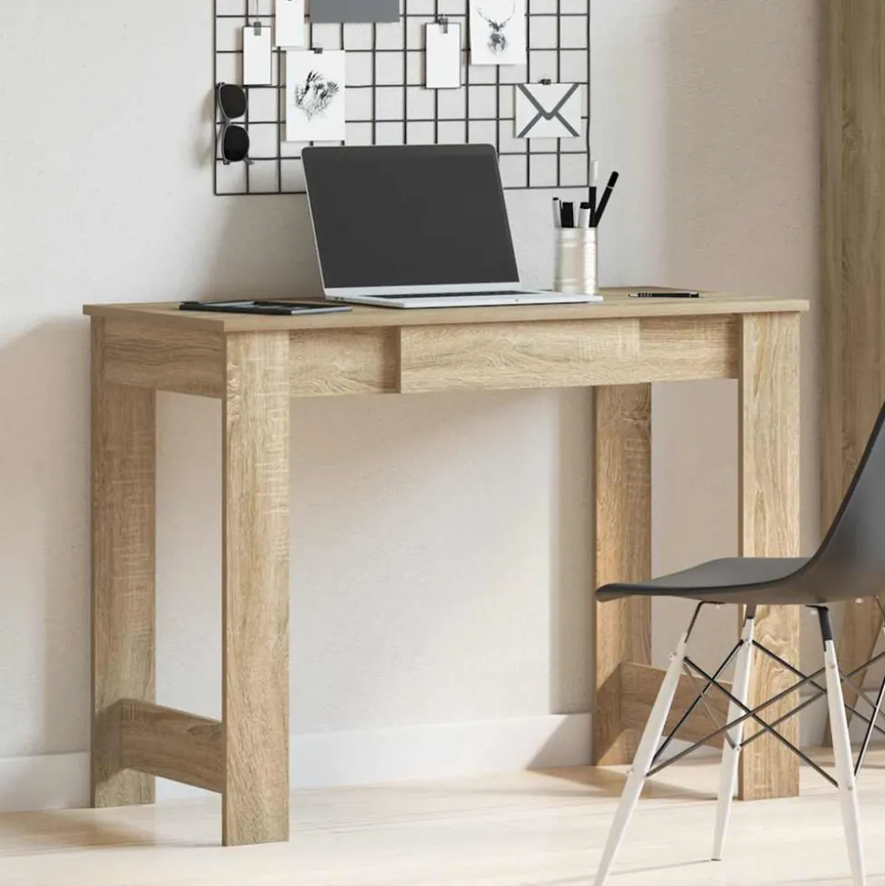 VIDAXL - Bureau chêne sonoma 100x45x75 cm bois d'ingénierie