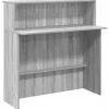 VIDAXL - Bureau de réception sonoma gris 100x50x103,5 cm bois ingénierie