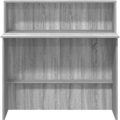 VIDAXL - Bureau de réception sonoma gris 100x50x103,5 cm bois ingénierie