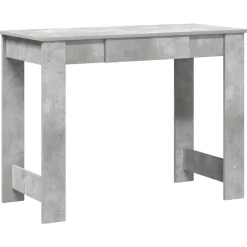 VIDAXL - Bureau gris béton 100x45x75 cm bois d'ingénierie