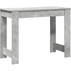 VIDAXL - Bureau gris béton 100x45x75 cm bois d'ingénierie