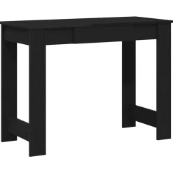 VIDAXL - Bureau noir 100x45x75 cm bois d'ingénierie