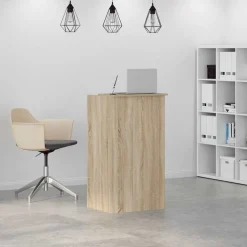 VIDAXL - Bureau réception chêne sonoma 55x50x103,5 cm bois d'ingénierie