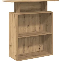 VIDAXL - Bureau réception chêne artisanal 100x40x104 cm bois ingénierie