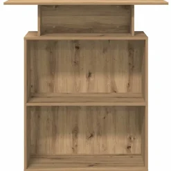 VIDAXL - Bureau réception chêne artisanal 100x40x104 cm bois ingénierie