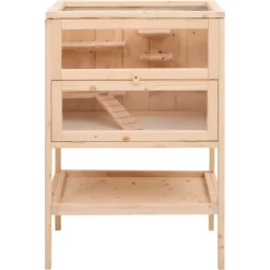 VIDAXL - Cage à hamster 55x40x80 cm bois massif de sapin