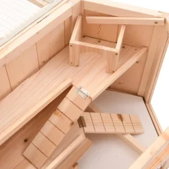 VIDAXL - Cage à hamster 80x40x43 cm bois massif de sapin