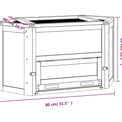 VIDAXL - Cage à hamster 80x40x43 cm bois massif de sapin