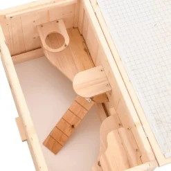 VIDAXL - Cage à hamster 60x30x35 cm bois massif de sapin